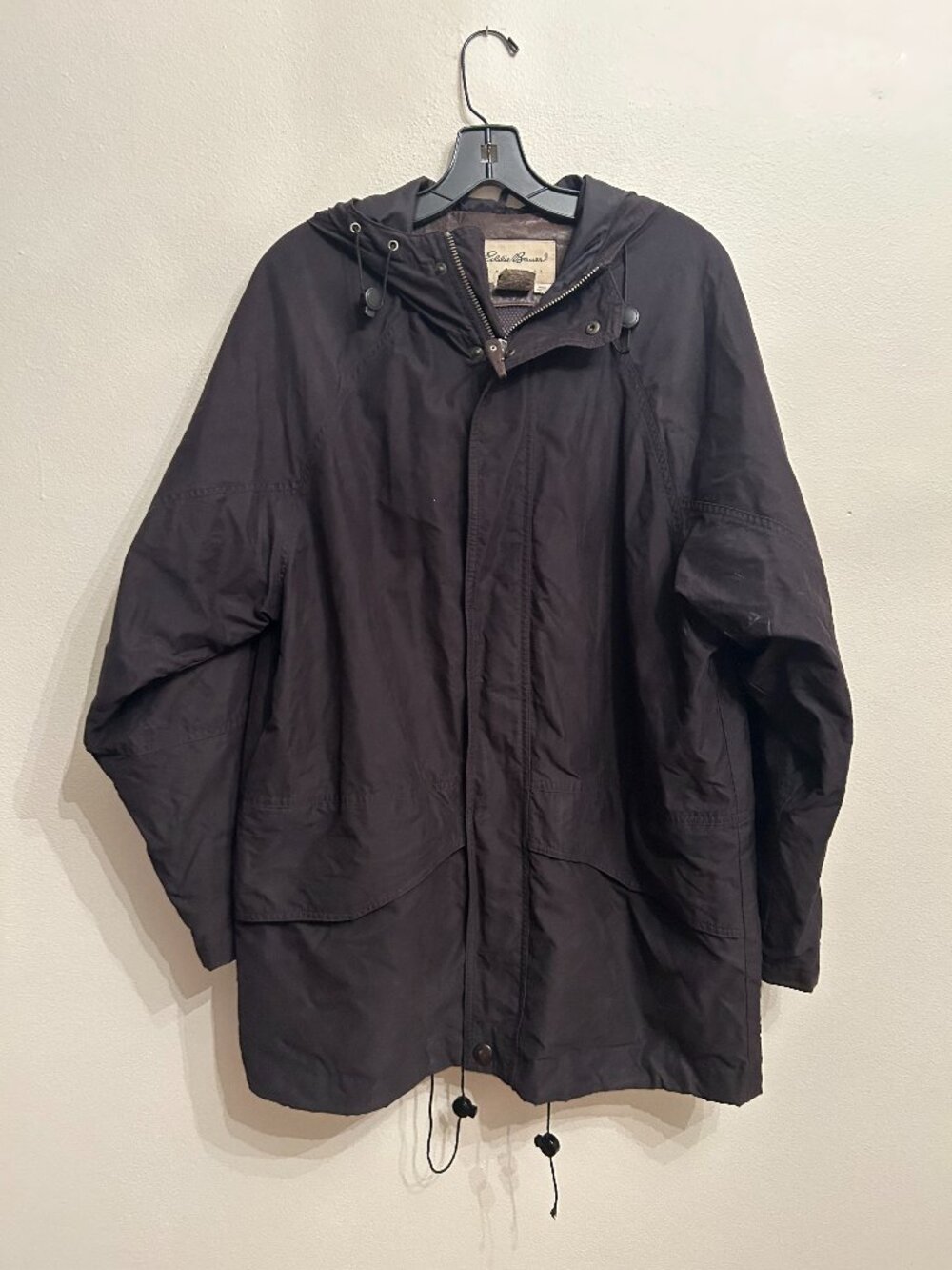 Vintage Eddie Bauer Men's Black Jacket size S